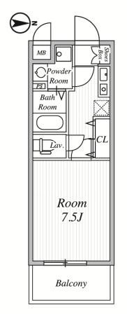 シエールグラン大森西 511号室 間取り
