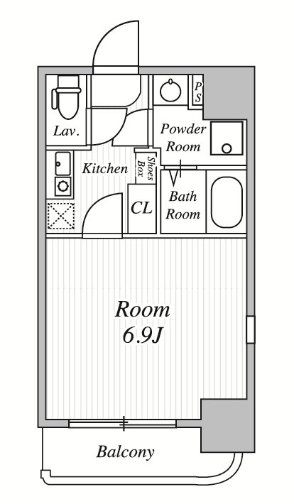 グランヴェルジュ大鳥居 601号室 間取り