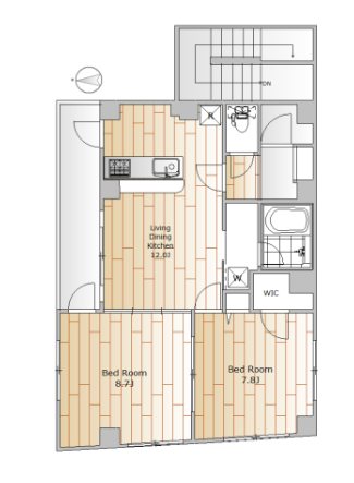 パークヤガ 301号室 間取り