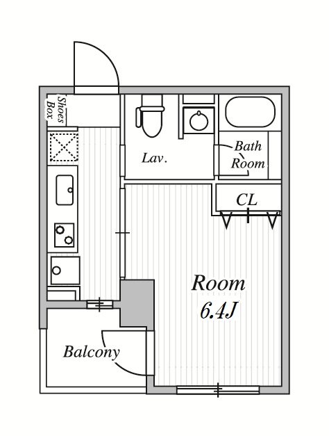 パピエ・レイ 203号室 間取り