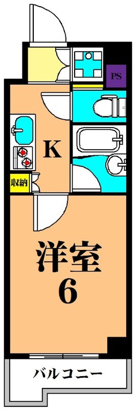ルーブル南池袋 403号室 間取り
