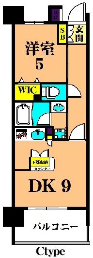 グレイスコート大森海岸  304号室 間取り