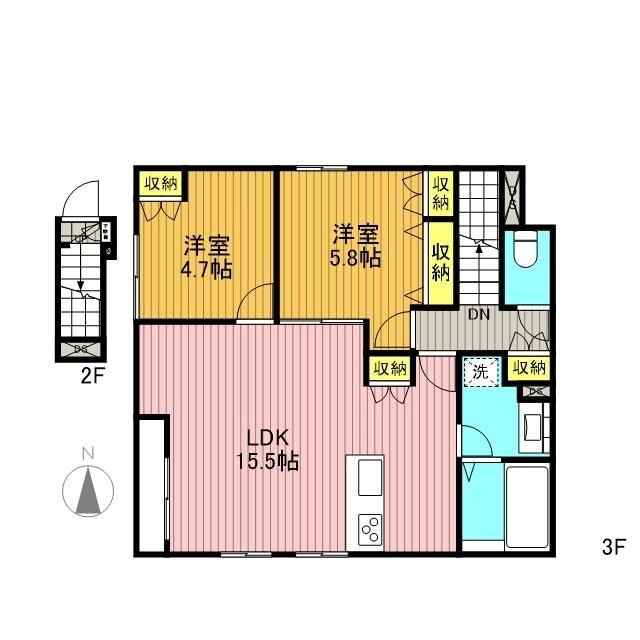 Villa Malaika 301号室 間取り