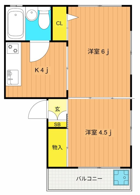 S・Tハイム 101号室 間取り