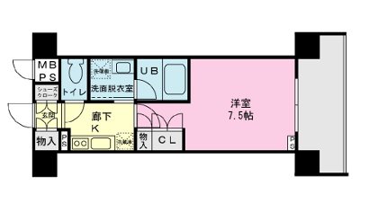 Urban Link大森海岸 703号室 間取り