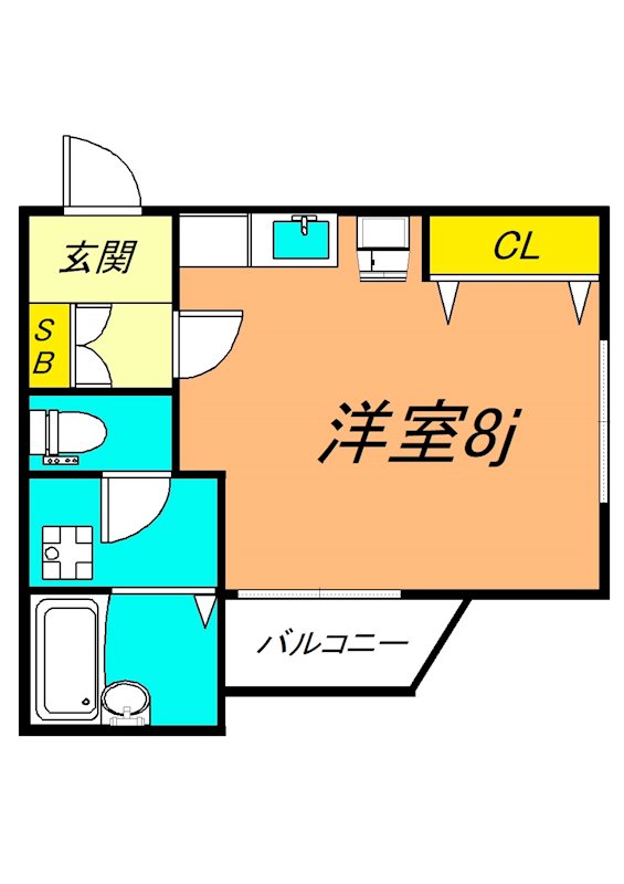 サン谷戸田 402号室 間取り