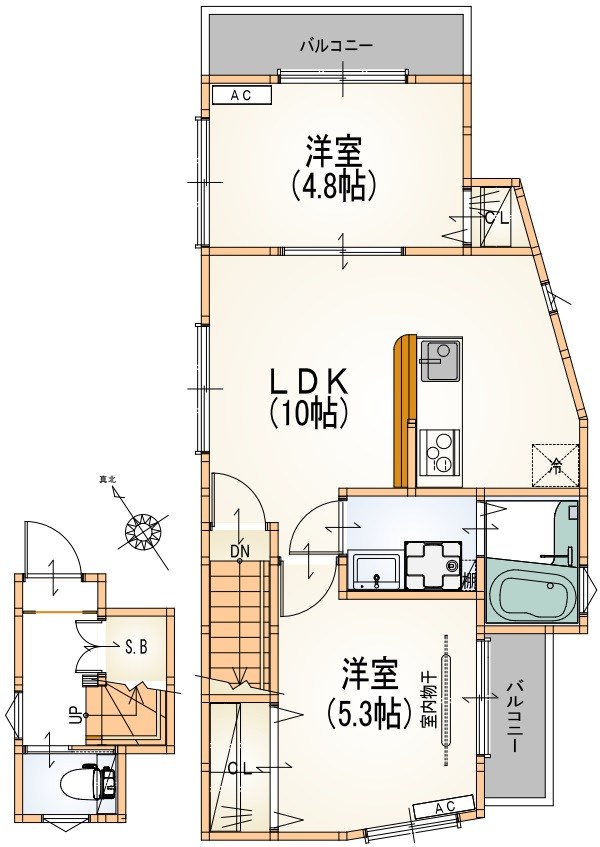 メゾンコーワ上池台 301号室 間取り