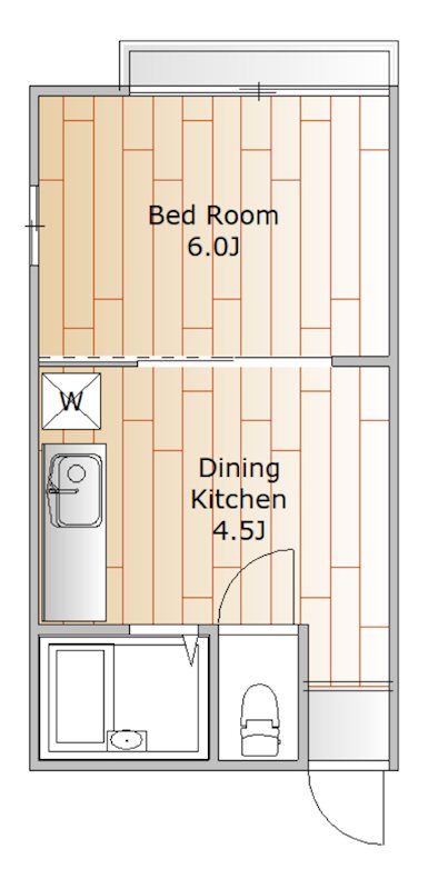 ハイツ白馬 201号室 間取り