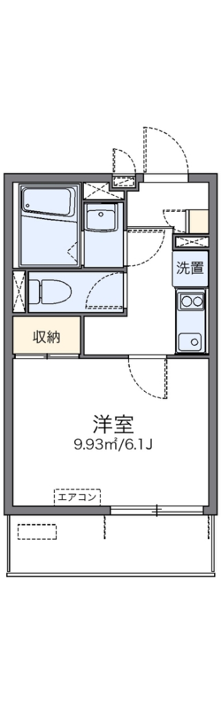 レオネクストリッカティル 303号室 間取り