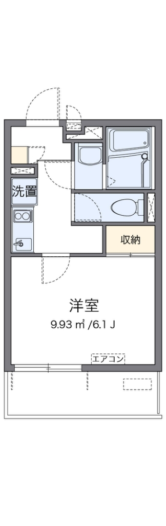 レオネクストＮＩＫＩ 301号室 間取り