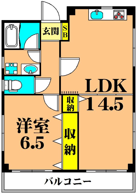 アートグラスビル 301号室 間取り