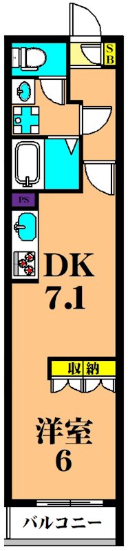 フェリーチェ 206号室 間取り