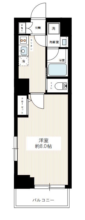 ルクシェール蒲田 0901号室 間取り