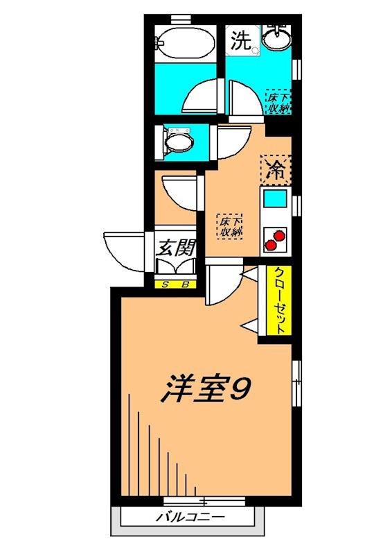 メゾンヴェール 101号室 間取り