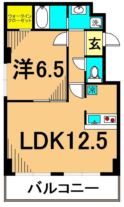 ジラソーレパラッツオ  405号室 間取り