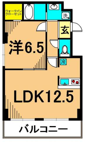ジラソーレ・パラッツォ  405号室 間取り
