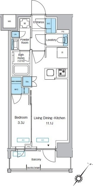 プレディアコート大森山王 803号室 間取り