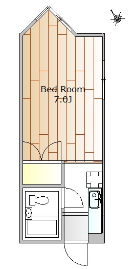祐天寺グリーンマンション 111号室 間取り