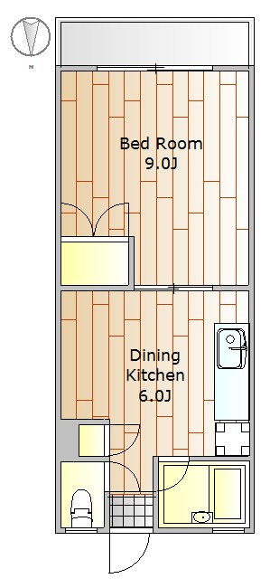 パルデンス中町 203号室 間取り