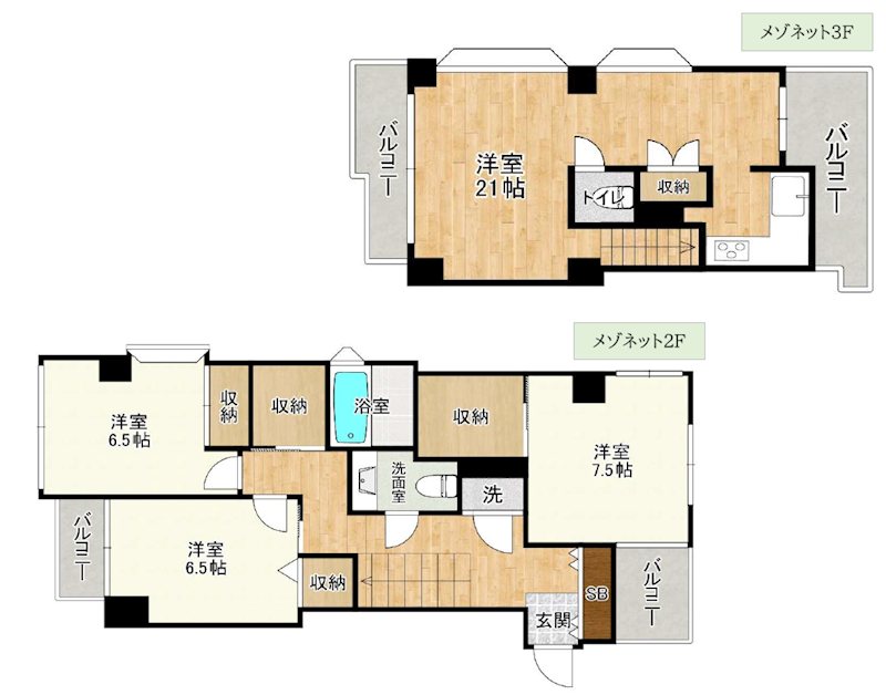 松濤フラッツ 203号室 間取り