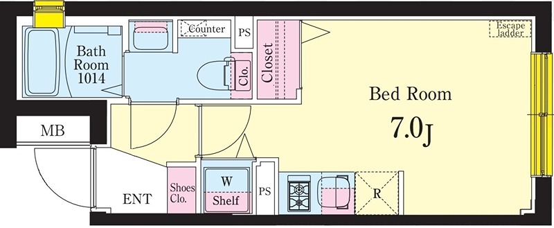 ルネサンスコート品川中延 302号室 間取り