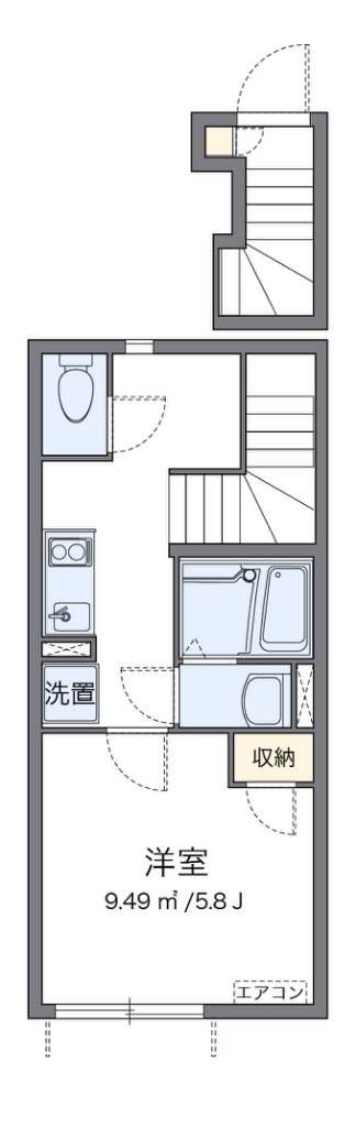 クレイノグレイスガーデン 202号室 間取り