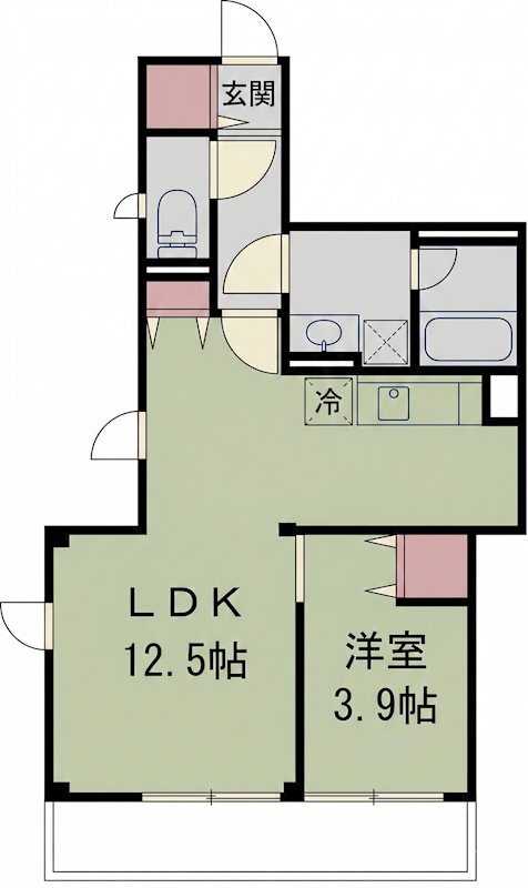 サンファミール 205号室 間取り