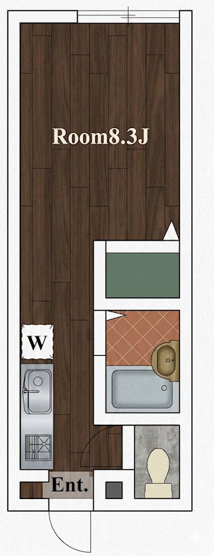 サンクレール多摩川 103号室 間取り