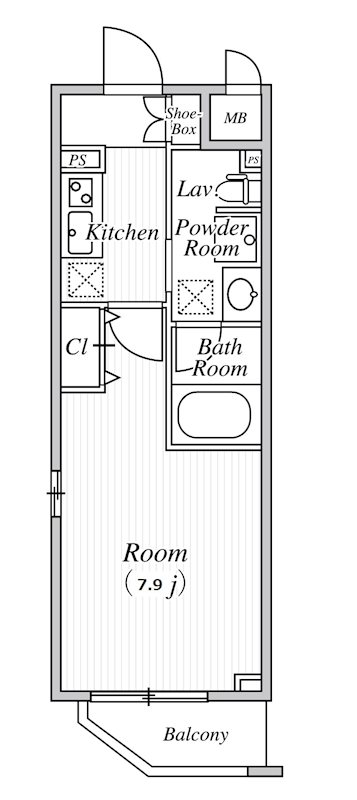 ル・エル・ブラン 305号室 間取り