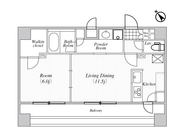 BlancCiel南蒲田 1001号室 間取り
