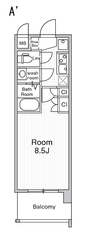 M.Y.コート西糀谷 402号室 間取り