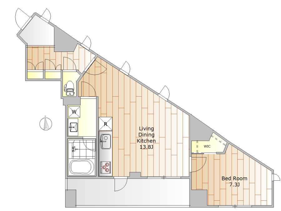 鷹番マンション 304号室 間取り