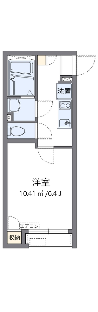 レオネクストシエロ 202号室 間取り