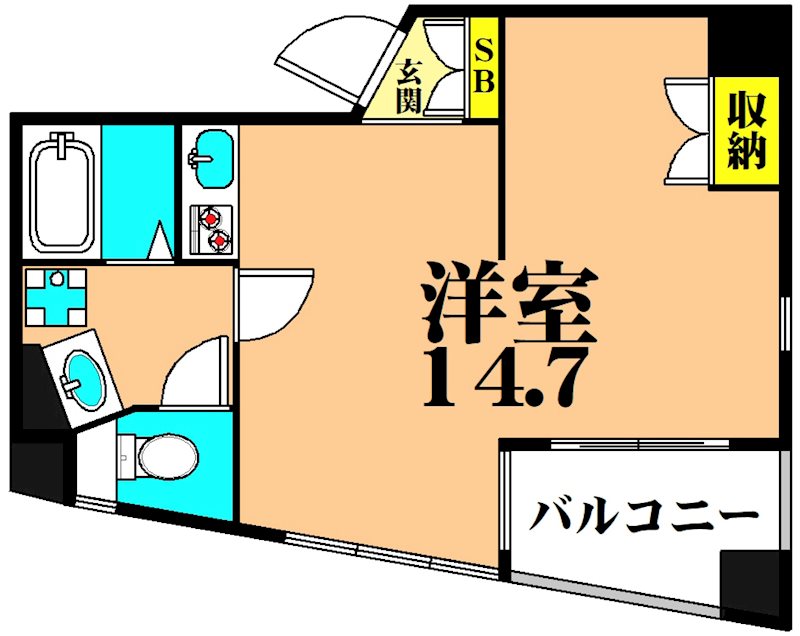 コア大井町 202号室 間取り
