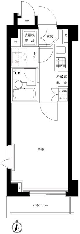 ルーブル東蒲田弐番館 401号室 間取り