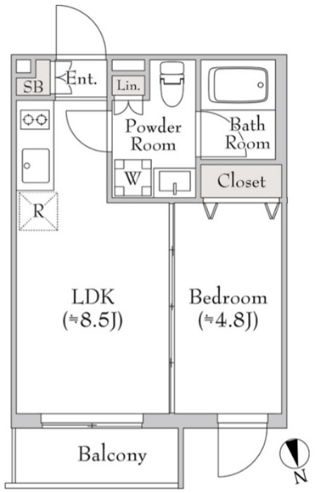 テラブリック南大井 502号室 間取り