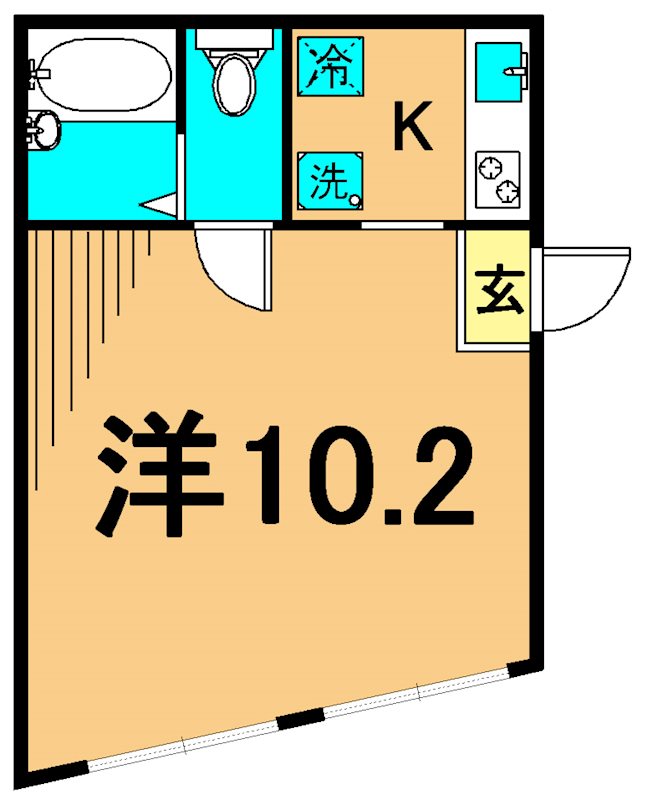DUO COURT 大井 303号室 間取り