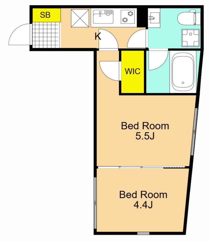 STRIPES東大井 301号室 間取り