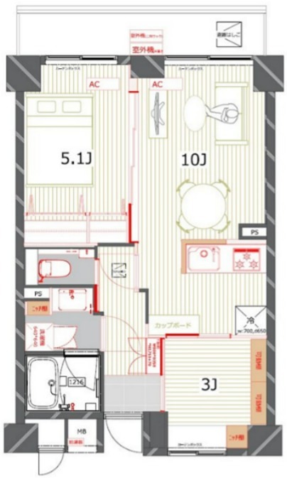 シェル　クレール大森 302号室 間取り