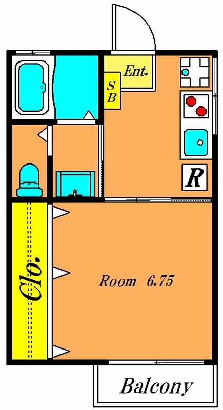 サンハイツ山王 201号室 間取り