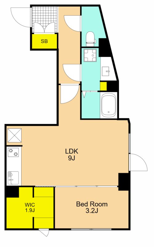 ウェルスクエア西大井 302号室 間取り
