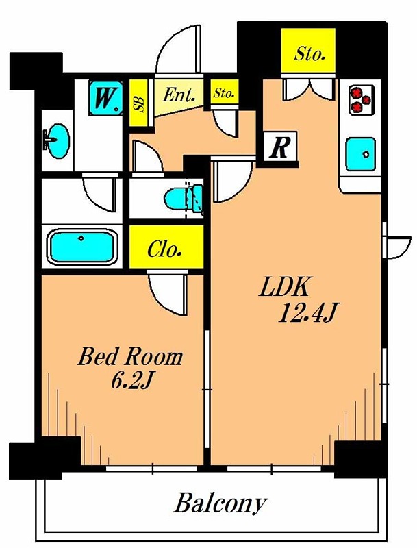プライマル大森 804号室 間取り