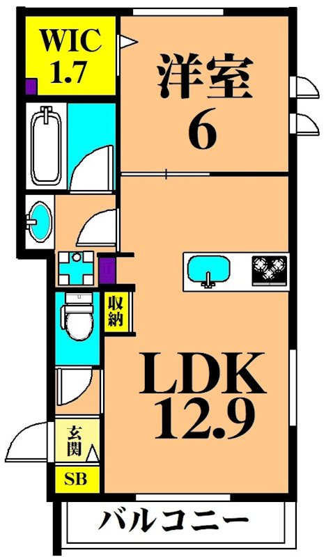 （仮称）大森西３丁目メゾン  202号室 間取り