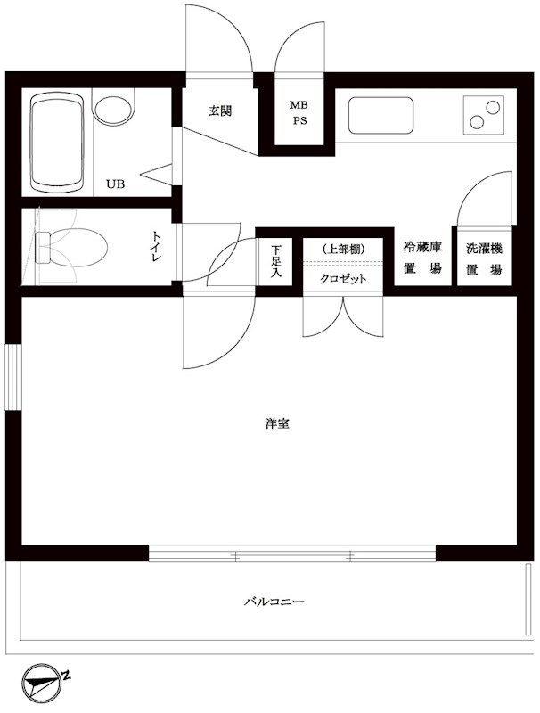 ルーブル中馬込壱番館 502号室 間取り