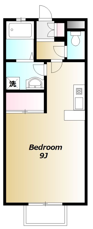 Kメゾン 203号室 間取り