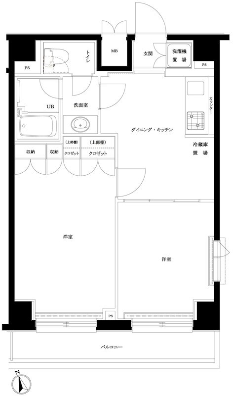 ルーブル大森六番館 802号室 間取り