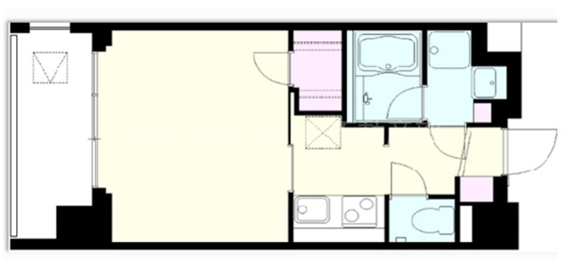 L'axe大鳥居 606号室 間取り