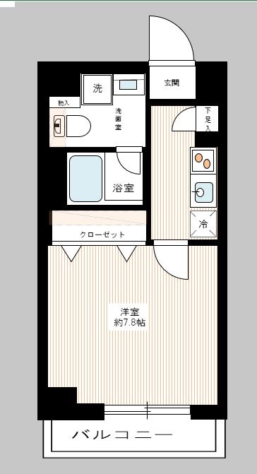 ＡＺＥＳＴ矢口渡 0503号室 間取り