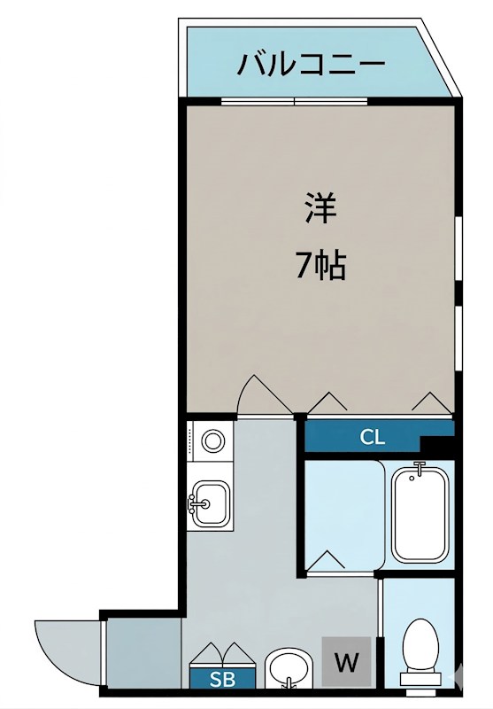 MIES 201号室 間取り