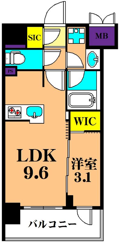 ルフォンプログレ西大井プレミア 307号室 間取り